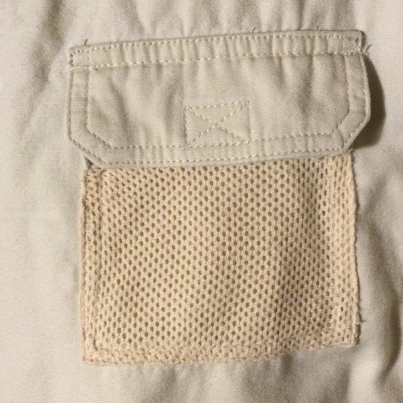 Vintage Lauren Ralph Lauren Khaki 100% Cotton Utility Field Long Sleeve Shirt - Picture 10 of 10